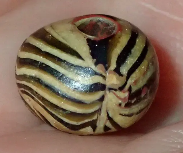 11.5mm Ancient Roman Mosaic Glass bead, 1800+ Years Old, #S5372