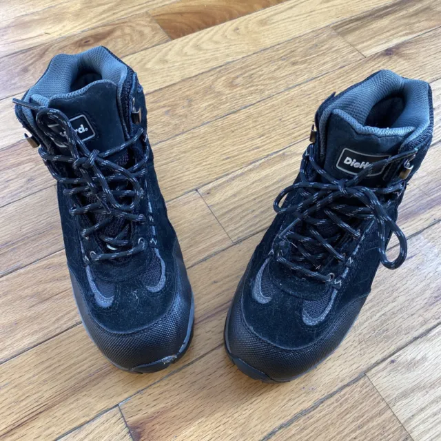 Die Hard Men’s Work Hiking Boots Suede Steel Toe Black Gray Mars 20813 Size 6.5W