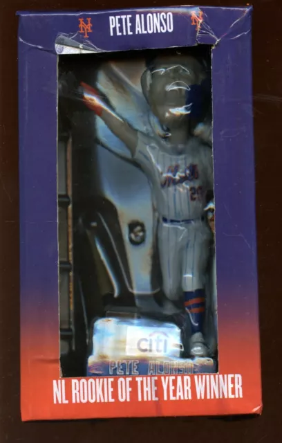 2020 BD & A New York Mets Bobblehead Pete Alonso NL ROY BOXED