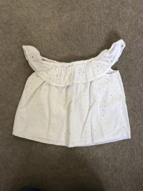 John Lewis 4 White Summer Top Age 4 Excellent Condition