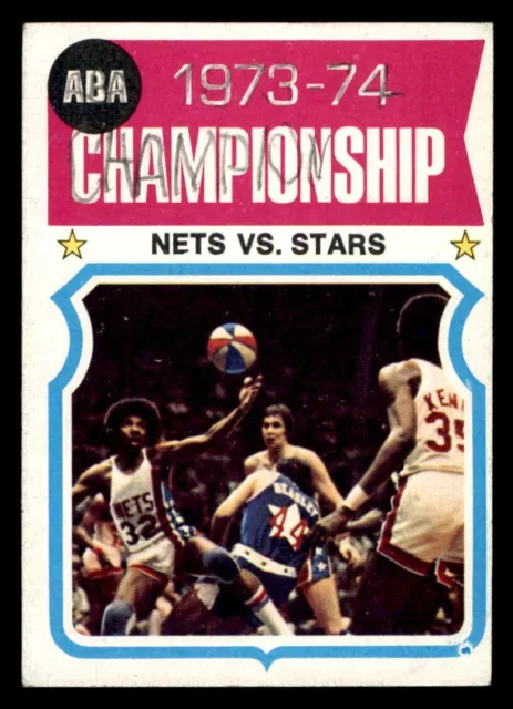 1974 Topps Basketball #249 ABA Championship GD