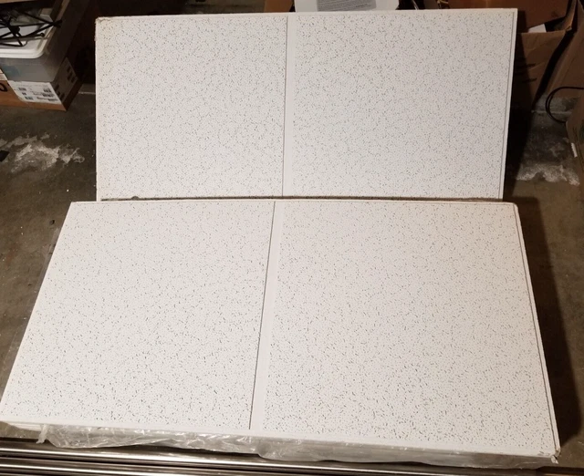Case of 9 Armstrong CORTEGA Second Look Ceiling Tiles 2767