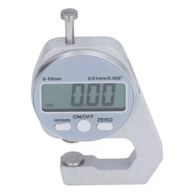 Digital Thickness Gauge 0 To 10mm Round Electronic Micrometer Wide Application