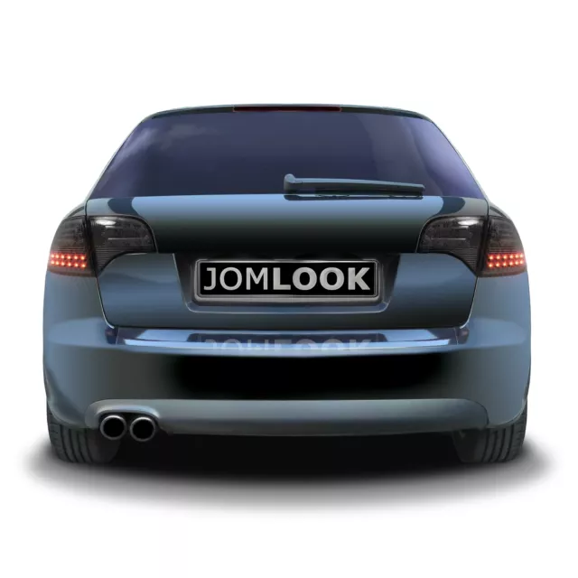 Für Audi A4 8E B7 Avant Original JOM VOLL LED Rückleuchten Schwarz Smoke SET 3