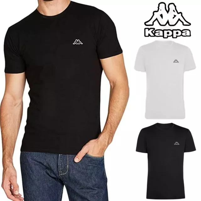 2 o 4 T-shirt Uomo KAPPA Maglietta Slim fit Cotone Maglia intima Mezza Manica