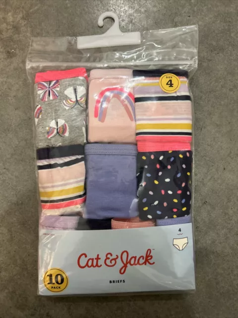 Cat & Jack, Accessories, Nwt Girls Size 6 Cat Jack Pack Panties Briefs  Colorful Panty Underwear