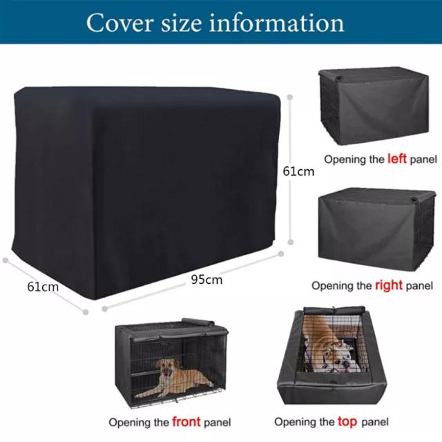 36/42/48 inch Dog Crate Cover Waterproof Thickened Oxford Cloth Dog Cage Cover