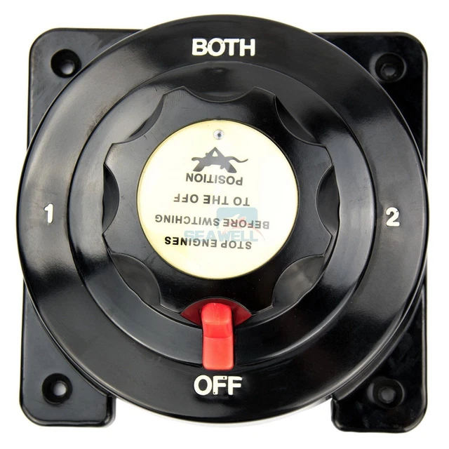 MARINE DUAL BATTERY Selector Switch Heavy Duty Isolator Switch Boat RV