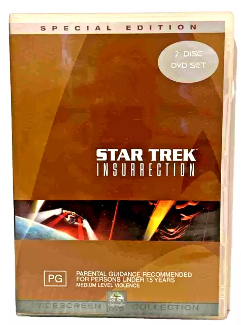 Star Trek Insurrection Special Edition DVD (1998) 2 Disc Box set Region 4