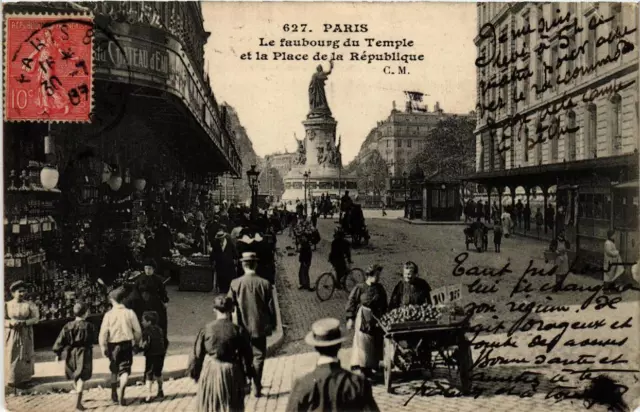 CPA PARIS 10e Le faubourg du Temple. Place de la République (535683)