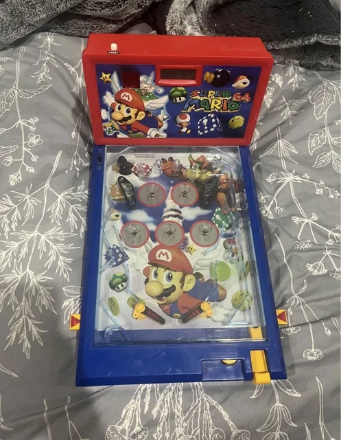 Vintage 2003 Nintendo Super Mario 64 Table Top Pinball Machine *WORKING*