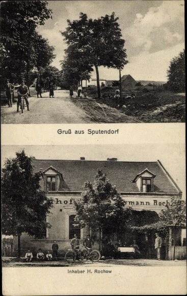 Ak Sputendorf Stahnsdorf in Brandenburg, Gasthof - 2714494