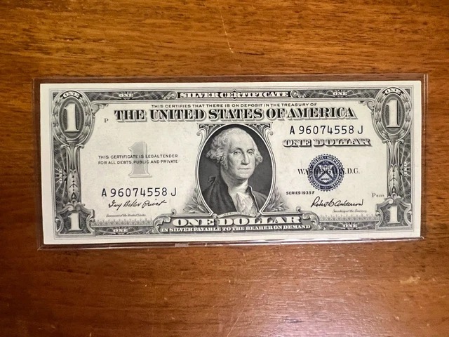 1935F $1 Silver Certificate