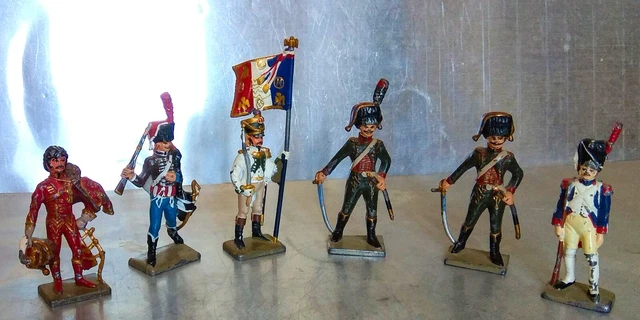 Soldats De Plomb De La Grande Armée De Napoléon STARLUX 6 SOLDATS de plomb de Grande Armée de Napoléon EUR 60,00