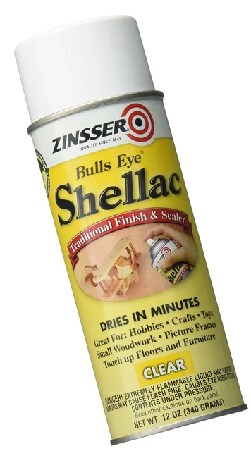 Aerosol de goma laca transparente para ojos Rust-Oleum Zinsser 408 Bulls 12 oz 1 paquete