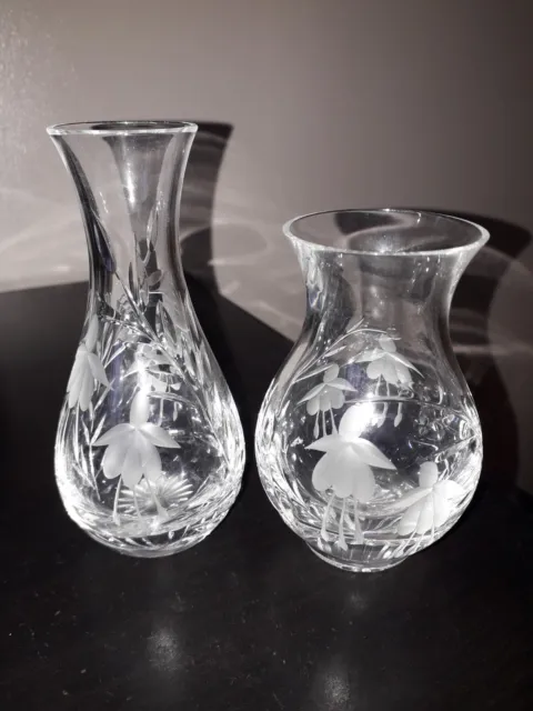 Stuart Crystal Cascade mini vases