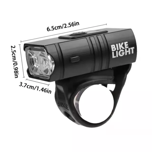 Mountain Bike Lights USB Rechargeable Bicycle T6 LED Torch Front Rear Lamp Set 2