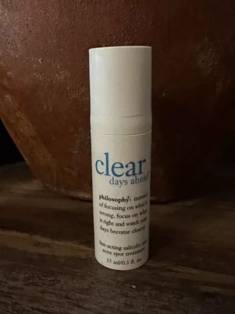 New Philosophy Clear Days Ahead Fast Acting Acne Spot Treatment 0.5 Oz