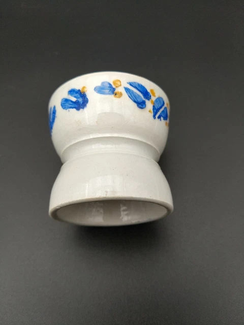 Ancien coquetier en faïence Terre de Fer modèle diabolo / art déco – La Roue du Passé
