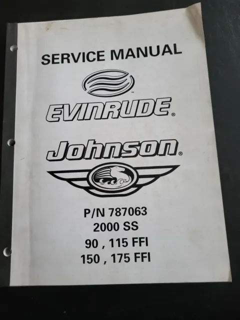 Original Evinrude Johnson Service Manual 2000SS 90 115FFI 150 175FFI Boat Motor