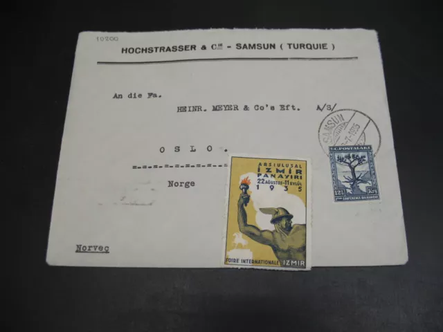 Turkey 1935 cover to Norway *10200