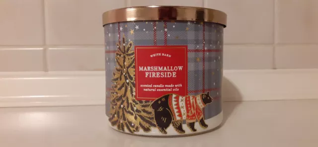 Bath & Body Works 3 Docht Kerze Duftkerze Candle *Marshmallow Fireside*