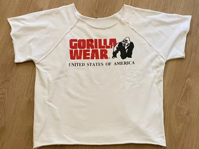 Gorilla Wear Classic Work Out Top Bodybuilding Rag Top Sportswear T-Shirt  Gym