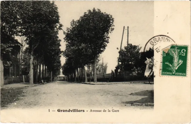 CPA Grandvilliers Avenue de la Gare (1187199)
