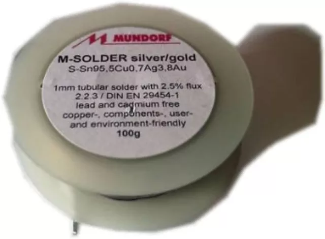 MUNDORF LÖTZINN MSOLDER  SILVER / GOLD  100 G Lötdraht 2