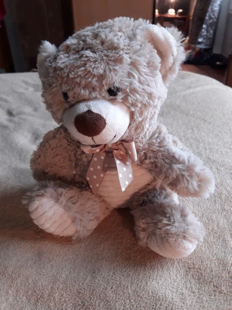OA/🐻 Peluche Doudou ours Classique Max Et Sax Marron Beige Avec Noeud