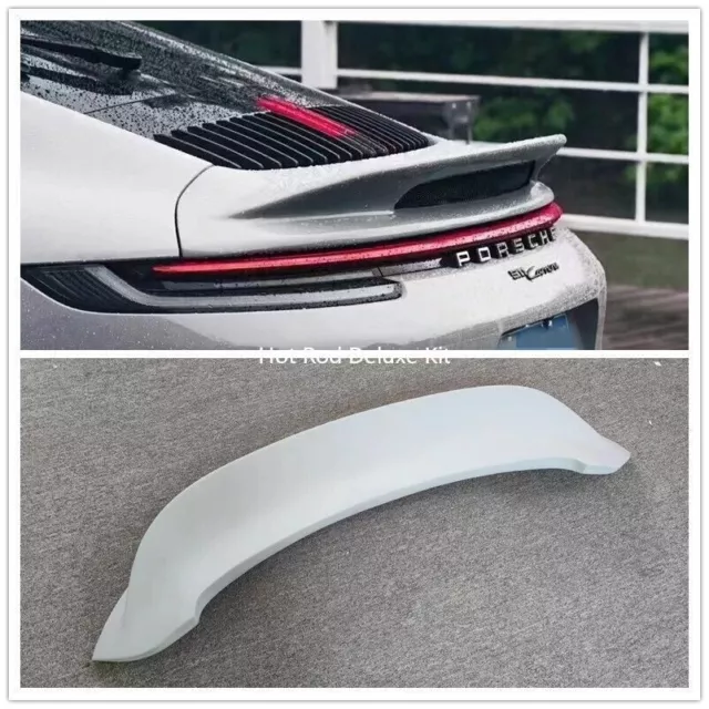 FRP Unpainted Rear Trunk Spoiler Wing For Porsche 911 992 Carrera GT Style