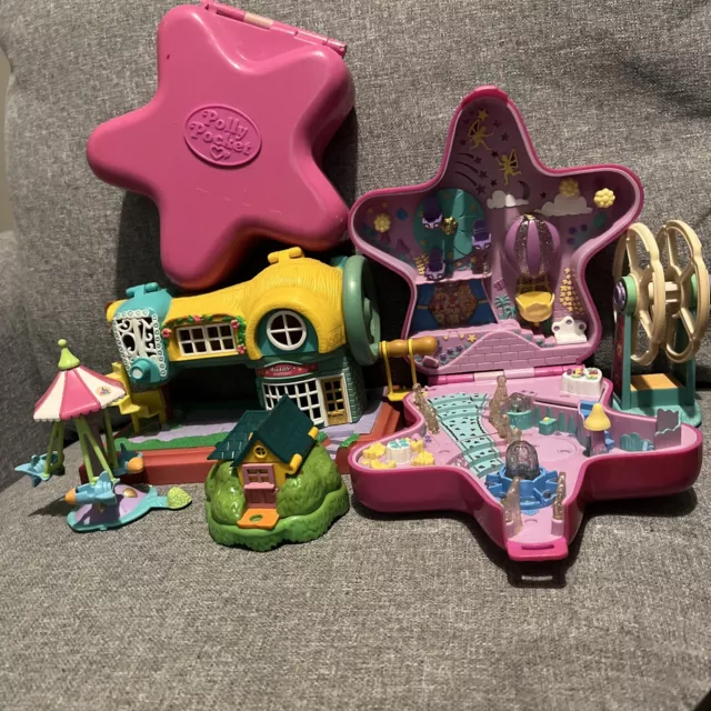 Polly Pocket Playset Bundle 6x Items Job Lot Girls Kids Toy