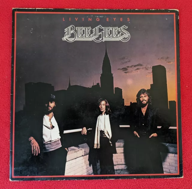 Bee Gees Living Eyes Vinyl Record LP 1981 Barry Robin Maurice Gibb Don Felder