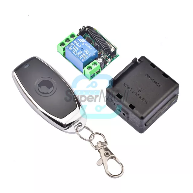 DC12V 1CH 2CH Relay Wireless RF Door Remote Control Switch Transmitter 433MHz