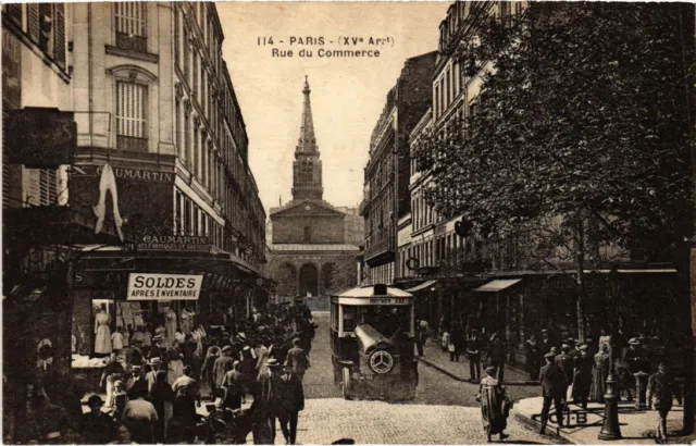CPA PARIS 15e Rue du Commerce (1249204)