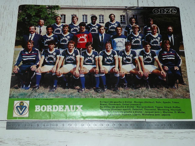 Poster / Page Foot - Girondins De Bordeaux Saison 1987/88 - Vintage Collection