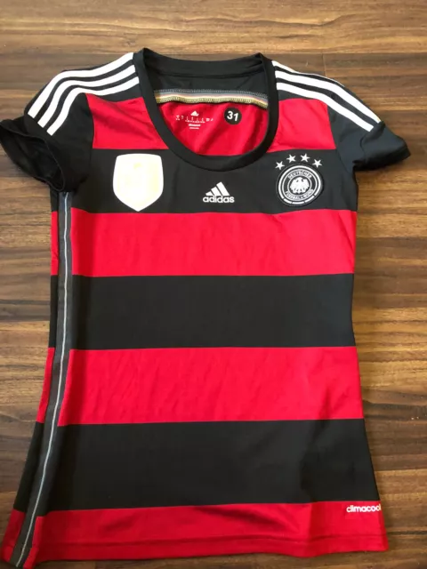 Adidas DFB Deutschland Trikot Damen Größe 34-3 S WM 2014 4 Sterne