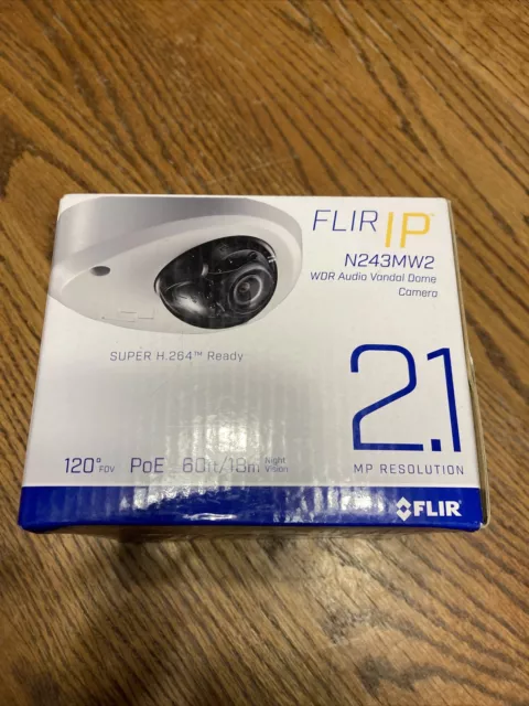 Flir Digimerge N243MW2 1080p WDR Audio Vandal Dome IP Camera, 2.8mm, 60ft NV Flir Digimerge N243MW2 1080p WDR Audio Vandal Dome IP Camera, 2.8mm, 60ft NV
