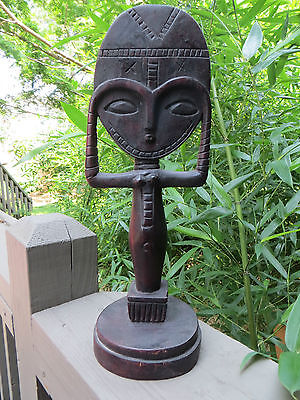 African Sculpture CARVING  Folk Art  Asante akua'ba Fertility/ Maternity Doll A