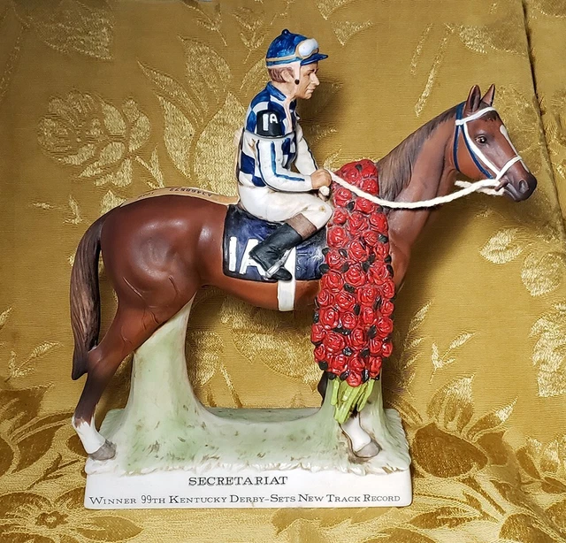 VINTAGE SECRETARIAT HORSE Lionstone Whiskey Decanter 99Th Kentucky