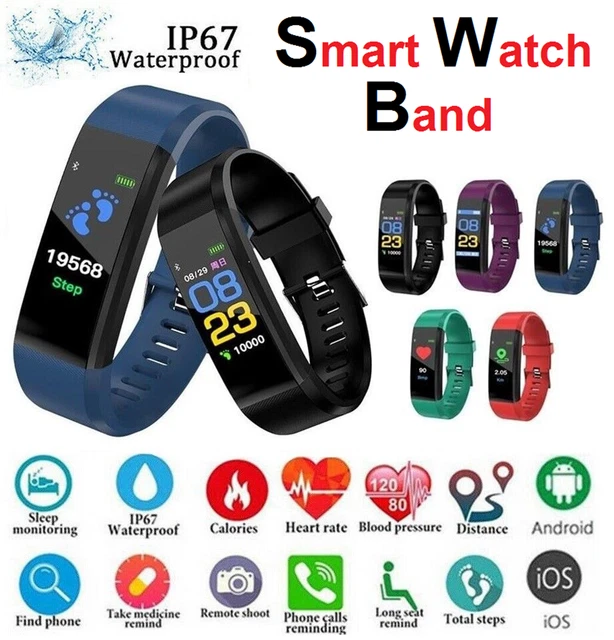 Smart Watch Band Sport Fitness Activity Tracker Adult Kid Fitbit Step Counter