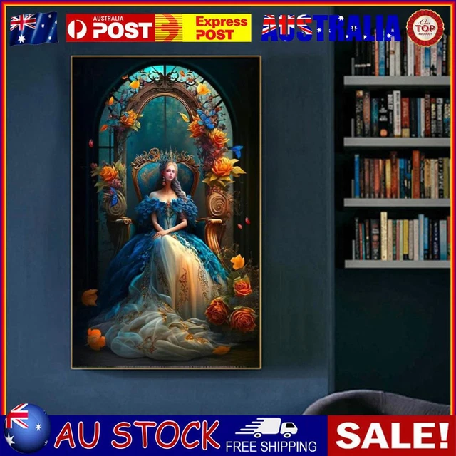 Paint By Numbers Kit DIY Flower Girl Oil Art Picture Craft Home Wall Decor(4)