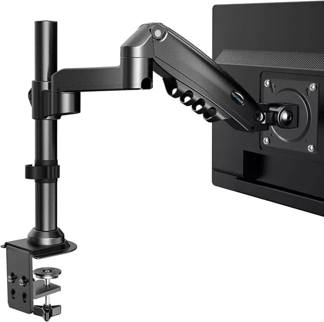 HUANUO Single Monitor Arm for 13 to 32 Screen, Height Adjustable Gas Spring Mon