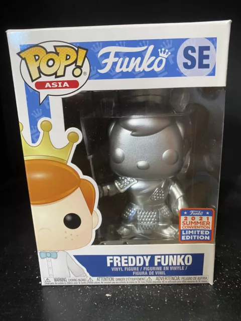 Funko Pop Vinyl Figure Silver Metallic Freddy As Guan Yu 2021 Shanghai Event