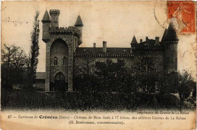 CPA AK Env. de CRÉMIEU - Chateau de Bien seated a 17 km (433285)