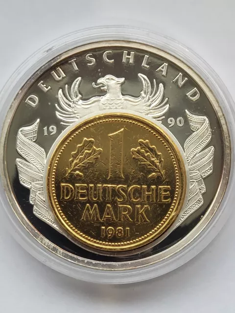 Münze Medaille 1 Deutsche Mark 1981 Deutschland European Currencies