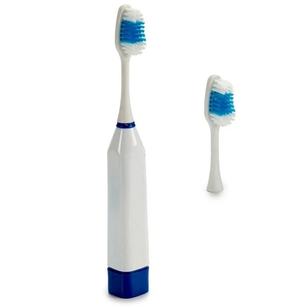 Brosse à dents électrique + Rechange 12 Unités. 2 batteries
