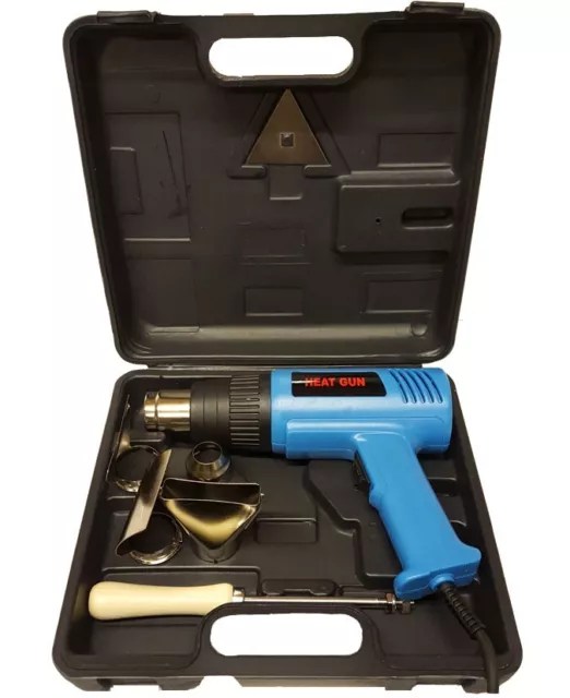Hot Air Heat Gun 2000W Wall Paper Paint Stripper +Tools + Blow Case Box