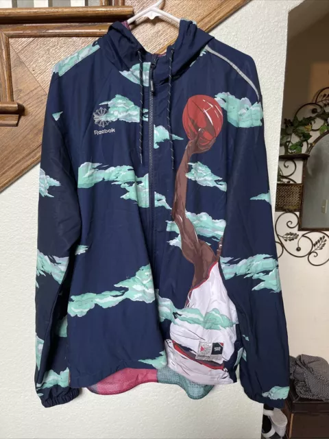 Reebok Classic x Lemar & Dauley Reversible All Over Print Windbreaker AA4621 L
