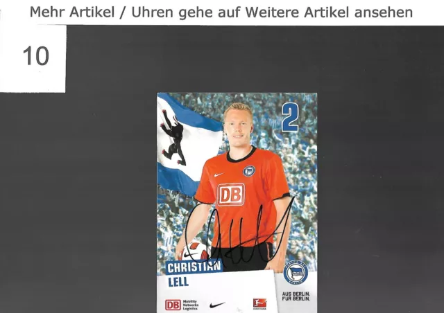 Christian Lell - Handsignierte Autogrammkarte. Verein, Saison Siehe Bild.